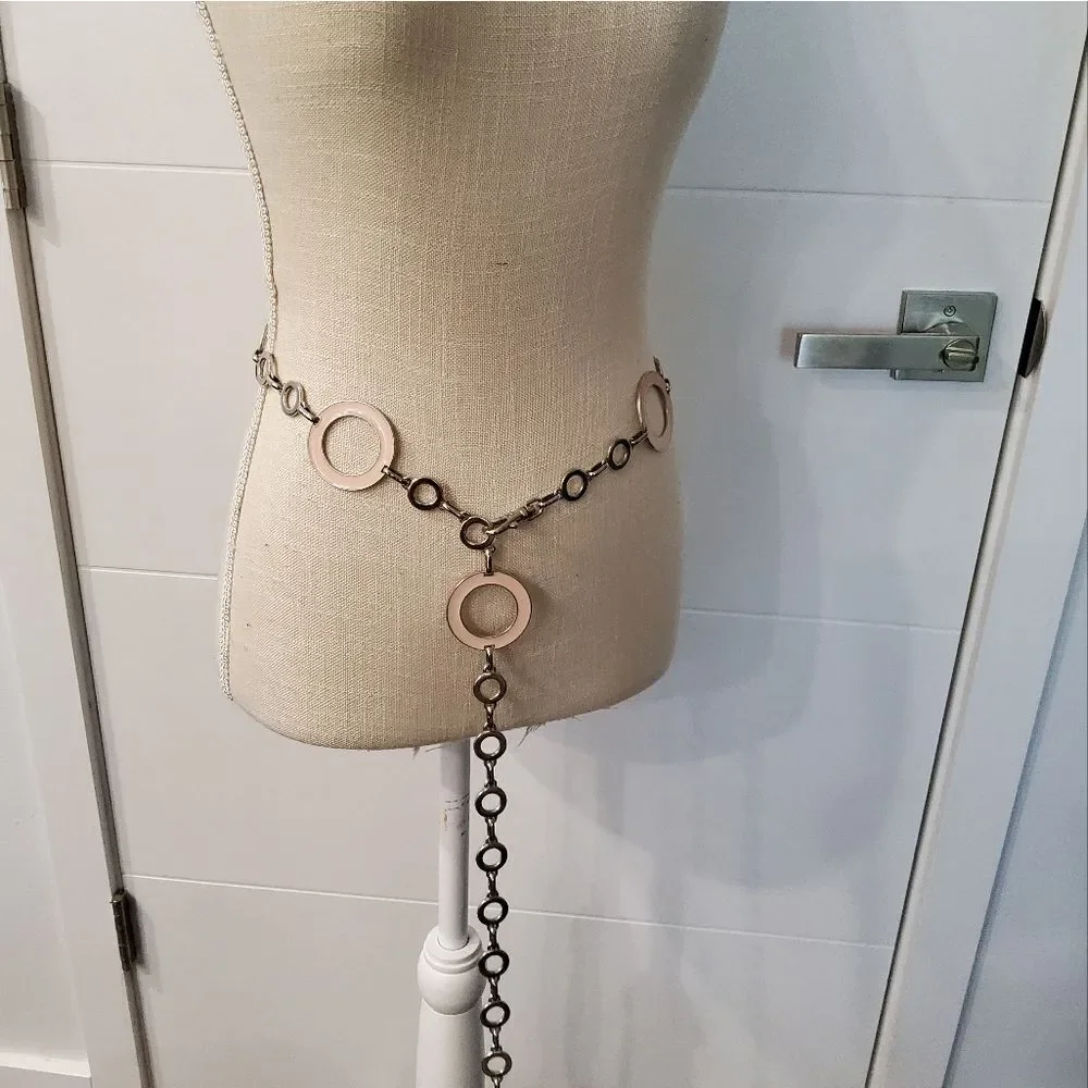 Metal Circle Chain Belt Size M
